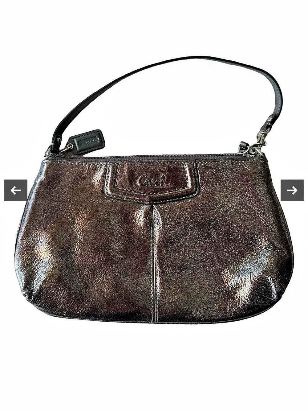 Coach Leather Shoulder Bag in Brown